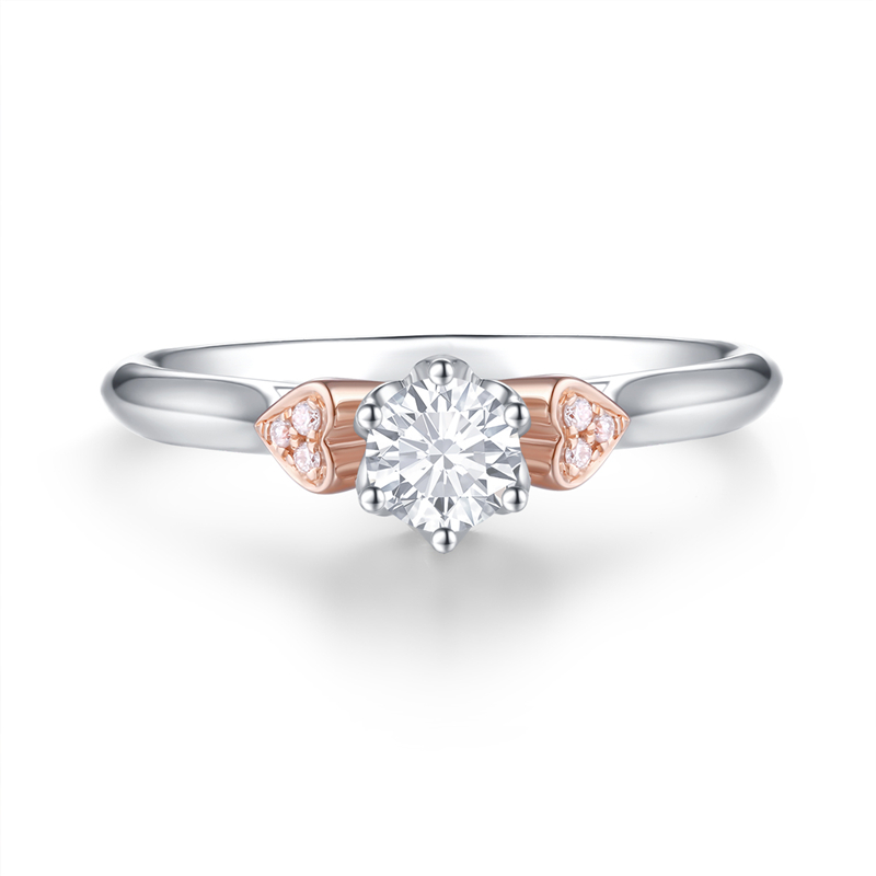 Diamond Wedding Couple Promise Rings Set Diamond Jewelry