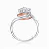 RA190205 3 Carat Diamond Cluster Ring，couple Ring