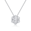 Diamond Jewelry White Gold Colorless DEF Diamond Gemstone Necklace for Woman