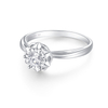 Dainty Natural Diamond Rings+ Diamond Cluster Ring