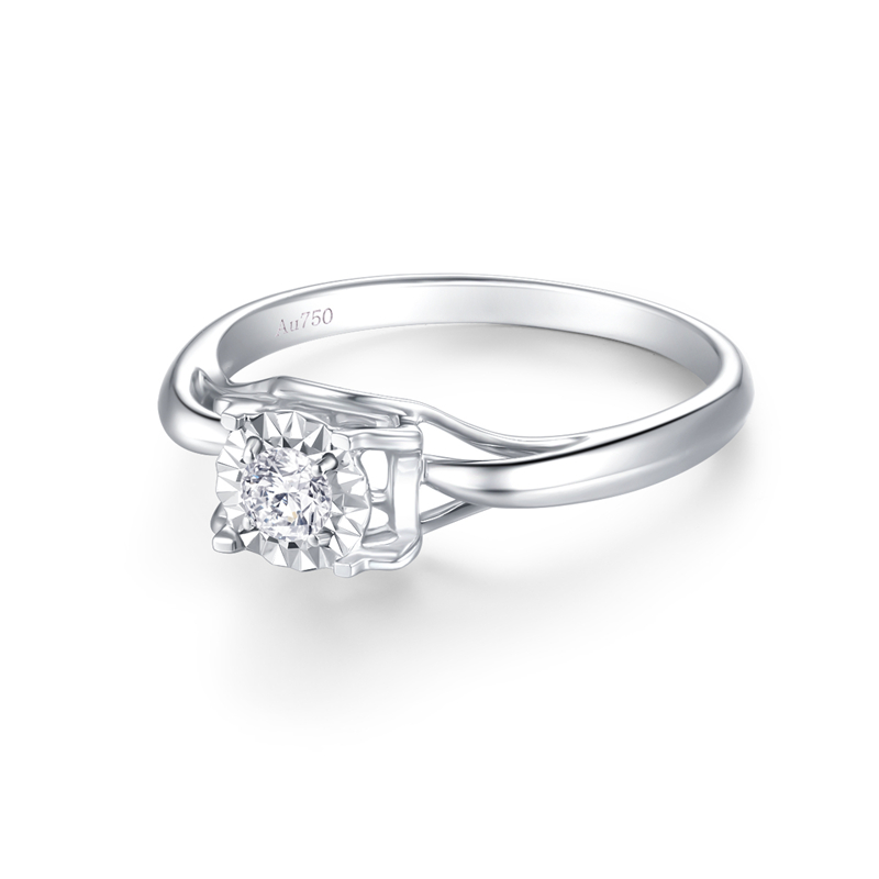 Diamond Wedding Ring Woman Fine Jewelry Engagement Couple